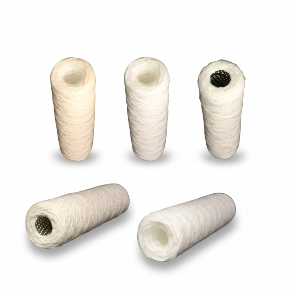 Cartuchos de filtro bobinados con hilo